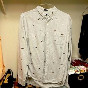 J Crew Embroidered Shirt